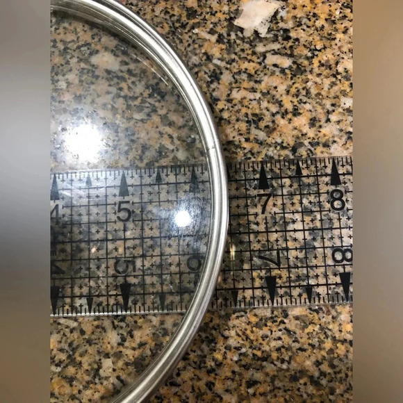 VTG REPLACEMENT LID FOR SMALL SAUCE PAN ABOUT 6.5" ROUND PINCH HANDLE - Picture 4 of 5